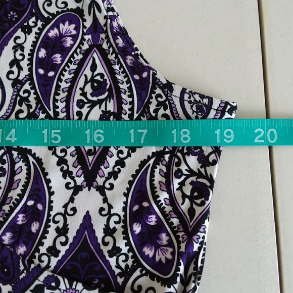 ☆☆ SOLD☆☆ Apt. 9 Purple Paisley Midi Dress - Picture 3 of 8